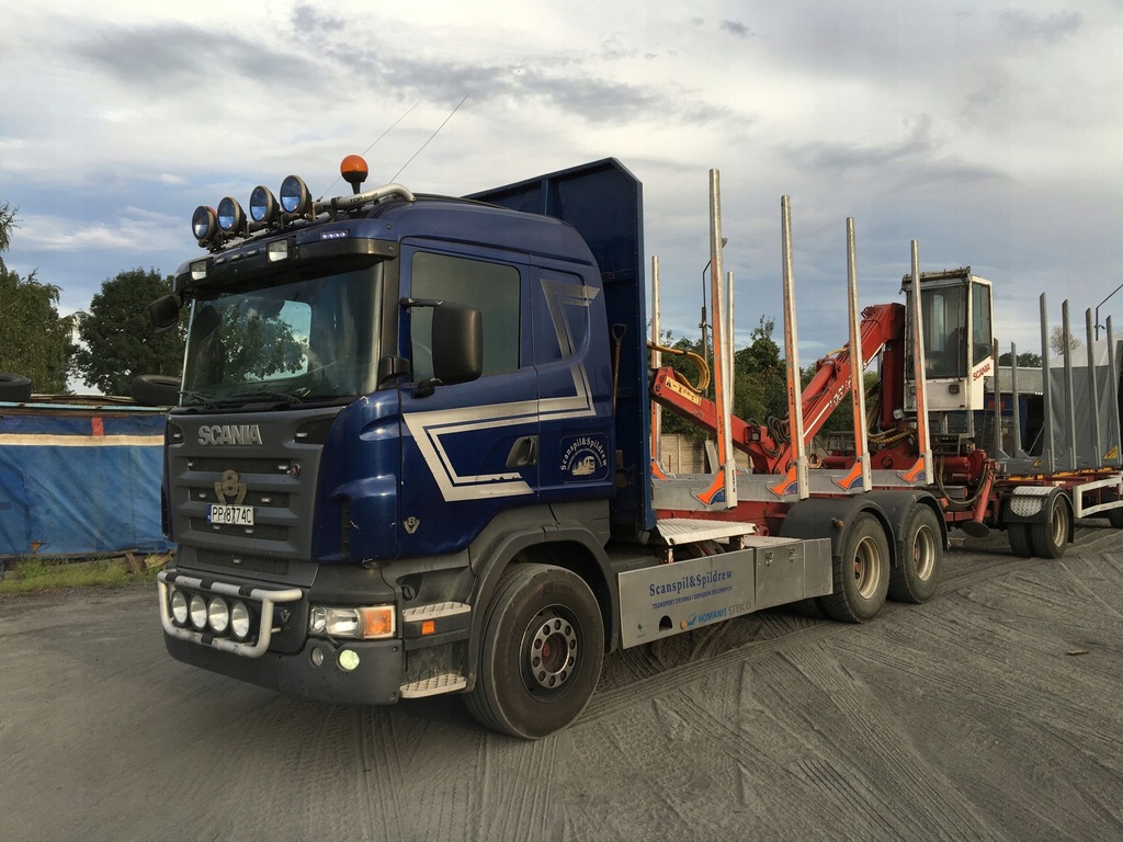 scania R500 6x4 do drewna drzewa lasu