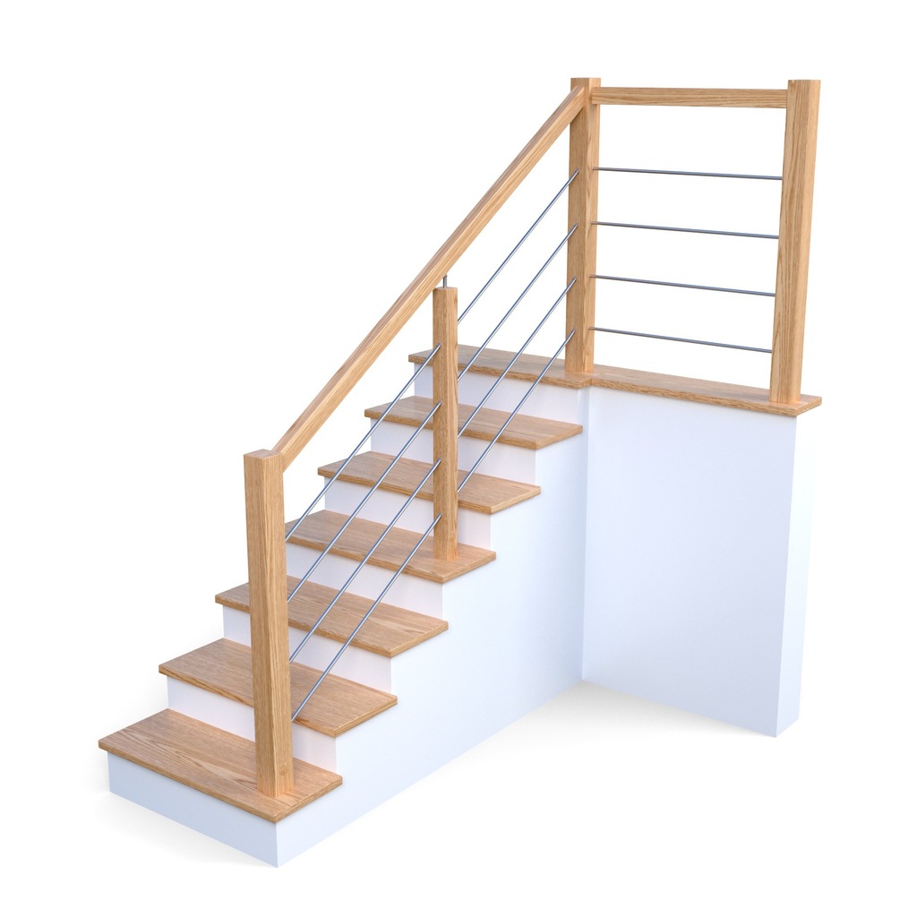 Balustrada barierka drewniana EconoDesign 2,5x1,0m