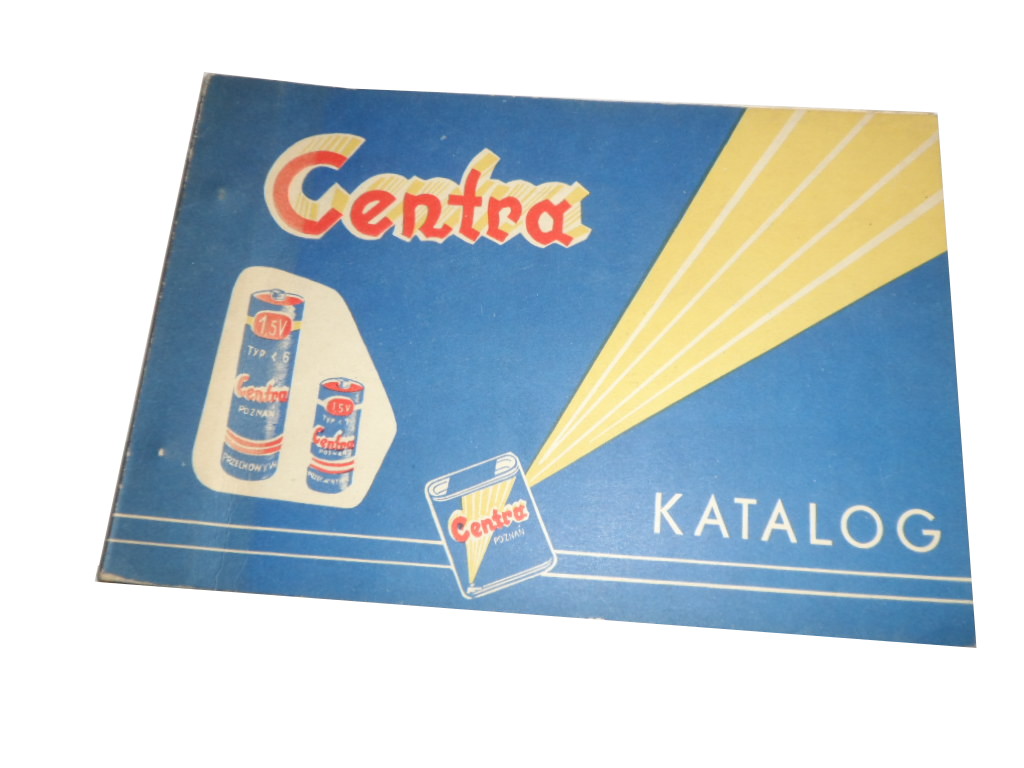 Centra akumulatory baterie KATALOG Unikat 1966 r