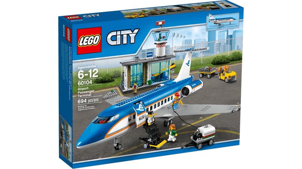 LEGO 60104 LOTNISKO SAMOLOT TERMINAL PASAŻERSKI