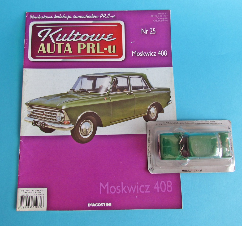 KULTOWE AUTA PRL-u, MOSKWICZ 408 + GAZETA