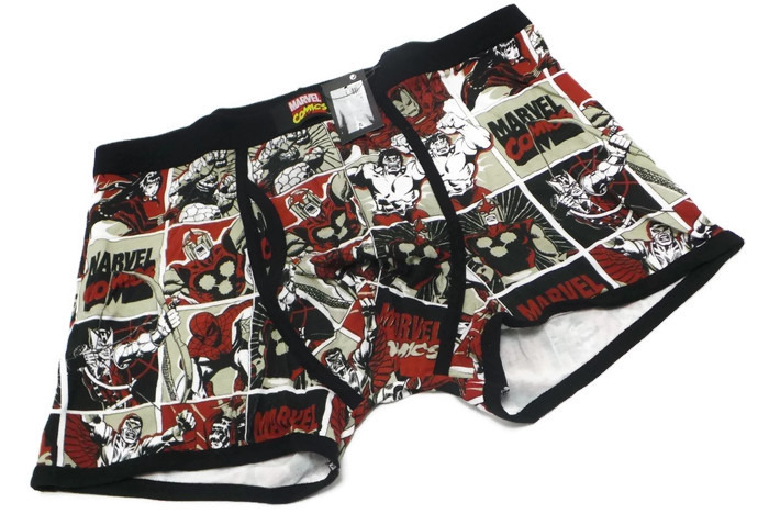 CROPP  BOKSERKI XL COMICS MARVEL BOHATER SPIDERMAN
