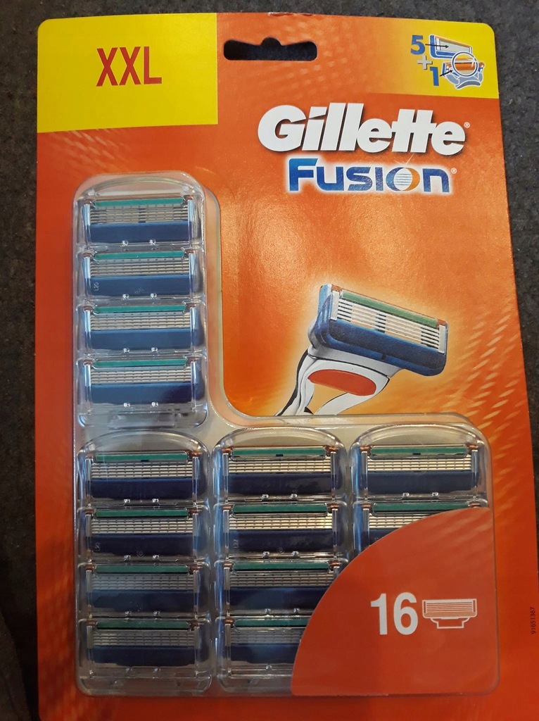 Wkłady do maszynek Gillette Fusion 16 szt ORYGINAŁ
