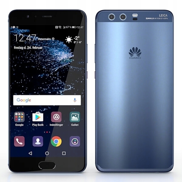 美品 huawei p10 dazzling blue simフリー おまけ付きの+