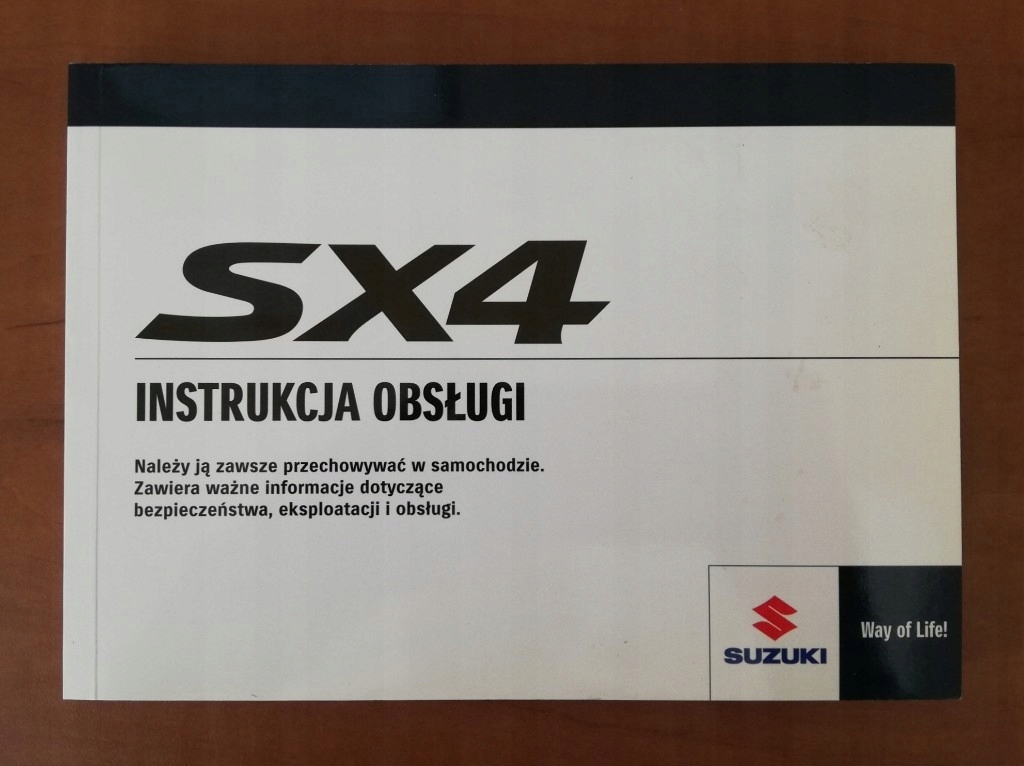 Nowa instrukcja obsługi Suzuki SX4 2010-2013