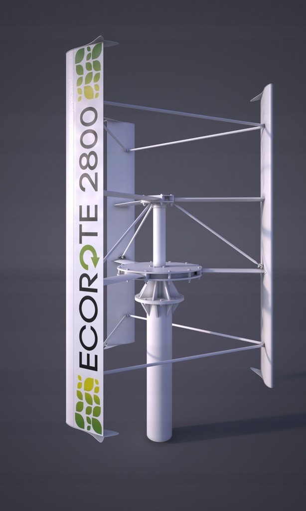 Turbina wiatrowa Pionowa Hipar ECOROTE 1500W VAWT