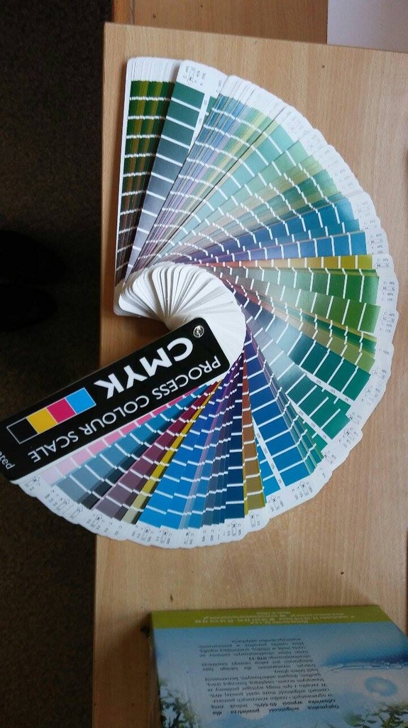 Wzornik kolorów CMYK do poligarfii