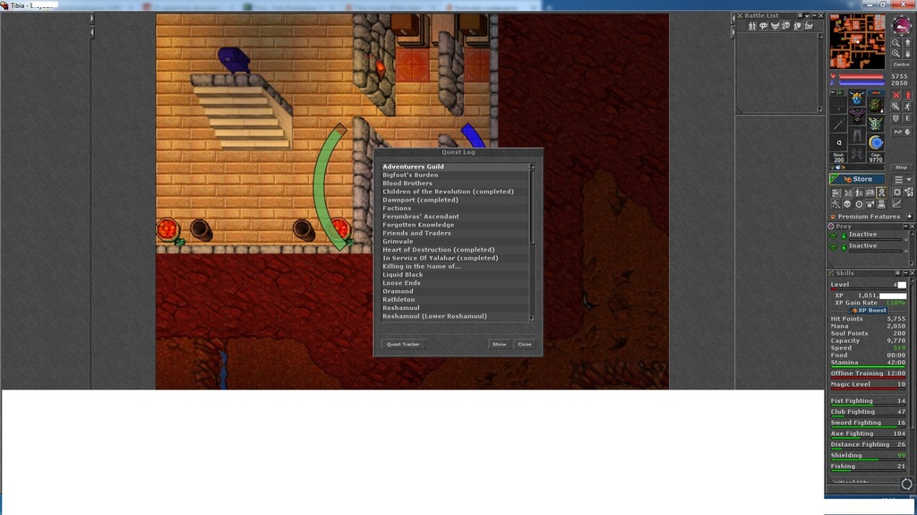 Tibia Vunira 400ek Heart of destruction.  OPEN PVP