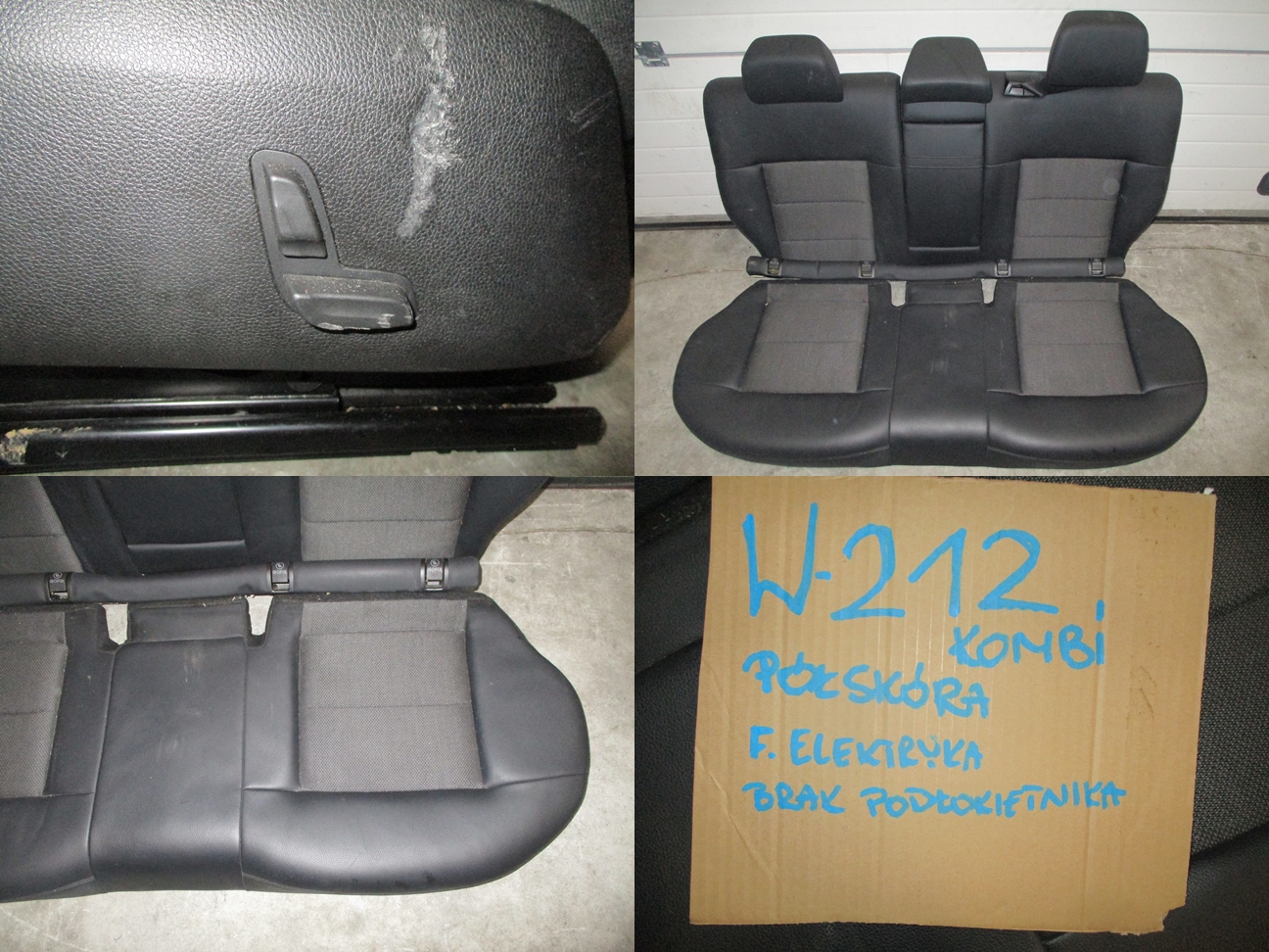 upholstery pol leather MERCEDES E 212 W 212 KOMBI