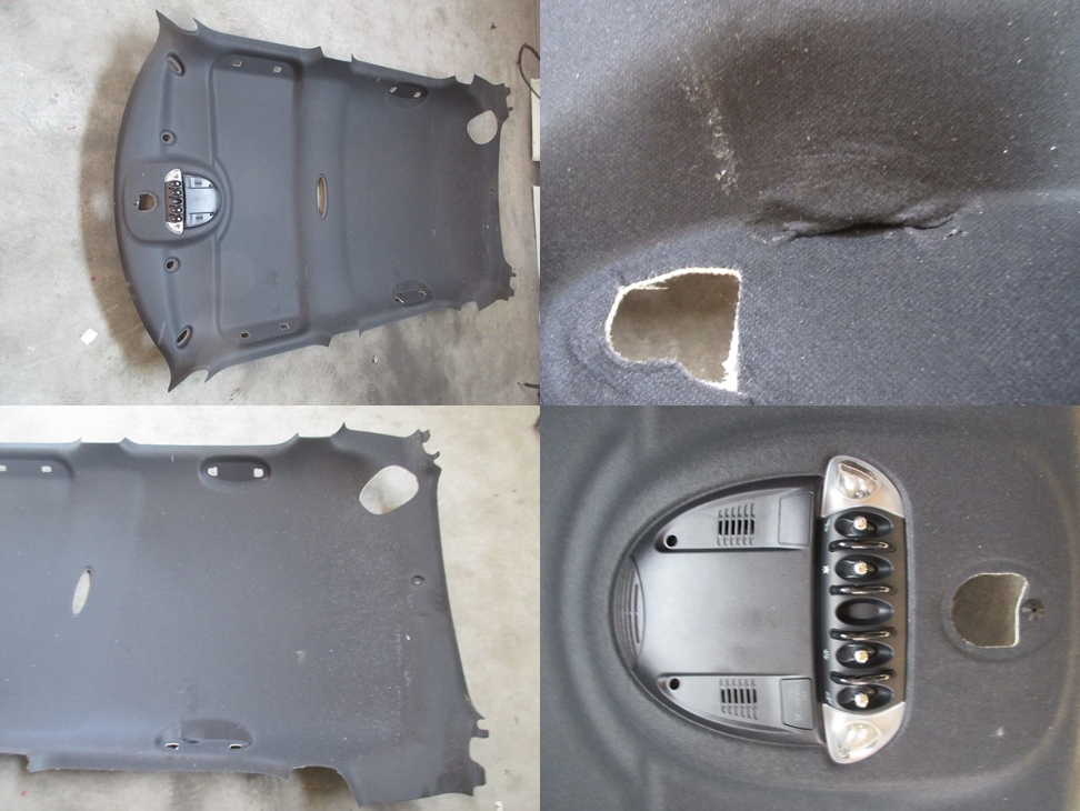 tetto MINI COUNTRYMAN nero CIELO INTERNO