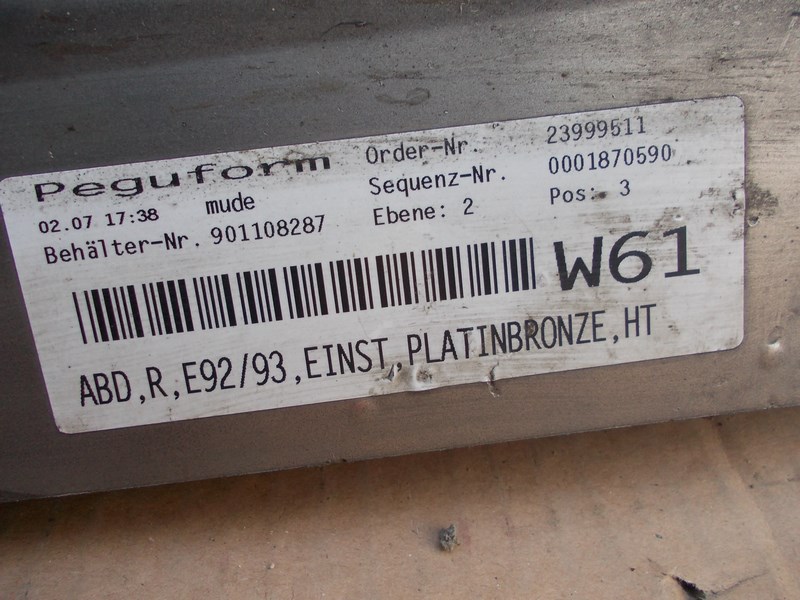 Moulage Jupe Droit BMW E92 E93
