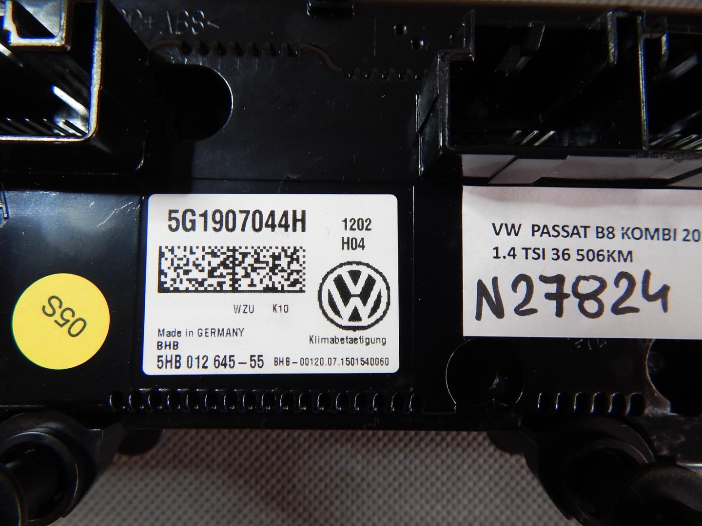 VW PASSAT B8 control panel 5G1907044H
