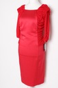 Elegantné šaty červená 46 PaniXL Veľkosť 46