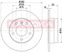 KAMOKA 1032606 DISC BRAKE REAR PELNA photo 3 - milautoparts-fr.ukrlive.com