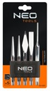 NEO Sada vyrážačov a rezačiek, 5 ks 33-060 Značka Neo Tools
