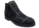 Женские ботильоны VENEZIA 474 черного цвета, кожа, R.38