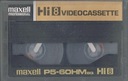 КАССЕТА MAXELL 60мин HI8 P5-60HMBQ METAL 60/120 Professional