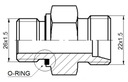 HYDRAULICKÁ PRÍPOJKA ROVNÁ NYPEL 26 - 22 Katalógové číslo dielu 1.60.27.012