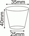 Kvetináčkopaleta - multihrnček 3,5cm - 159ks Značka Edoniczki.pl