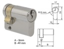 Половинка LOB 40/9 НИКЕЛЬ