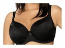 Podprsenka AVA 1263 vyztužená Full černá 100D podprsenka pohodlná pevná Postava plus size (nadměrné velikosti)