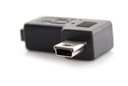 Угловой адаптер Mini USB — mini USB, ПРАВЫЙ