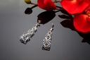 SWAROVSKI Svadobný set STRIEBRO kryštály Kolekcia Square