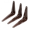 ПОЛОЧНЫЙ КРОНШТЕЙН УГЛОВОЙ ОПОРА 250х300 КОРИЧНЕВЫЙ НДС