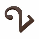 Цифры для дома, маркировка здания, коричневая цифра - 2