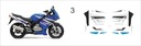 НАКЛЕЙКИ SUZUKI GS 500 F GS500 F GS500F 2004 -2008  фото 4