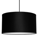 Stropné závesné svietidlo veľké tienidlo čierne LED 35cm Šírka produktu 35 cm
