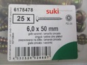 Шурупы по дереву 6,0х50 с шаровой головкой PZ 25 шт.