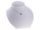 Strieborný dámsky náhrdelník CELEBRITY SRDCE LgSN177 Dominujúca farba zlatá