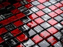 Sklenená mozaika čierno-červená RED TIGER ENGLASS Typ mozaika