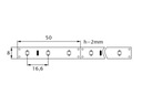 LED pásik PRO 3528 300/5m 24W - studená biela - 5m Napätie (V) 12V DC