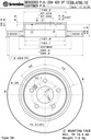 BREMBO DISQUES ARRIÈRE MERCEDES C W204 S204 E C207 300M photo 2 - milautoparts-fr.ukrlive.com