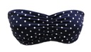 ТОП STRADIVARIUS NAVY BLUE WHITE DOTS S