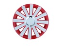 WHEEL COVERS 16 RED WHITE COLOR OPEL VW FORD MAZDA AUDI photo 1 - milautoparts-fr.ukrlive.com