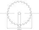 KOTÚČ WIDIA NA DREVO Píla 180 mm x32 40T WIDIA Značka INTER-KERT