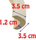 OCHRANNÁ penová páska do rohov na hrany rohy 200cm LSHAPE hrubá Výška produktu 3.5 cm