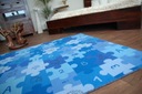 Detský koberec 125x200 PUZZLE modrý CHLAPEC Značka Dywany Łuszczów