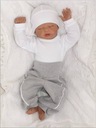 Czapka niemowlęca noworodkowa bawełniana biała 62 Kod producenta 295a