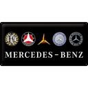 Вывеска MERCEDES-BENZ, жестяной постер, 25X50