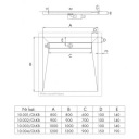 Schedpol Душевой поддон под плитку 90x90 PLATE