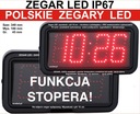 Zegar LED, Stoper, daty, alarmy WODOSZCZELNY ip66 bardzo Solidna obudowa