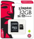 KINGSTON CANVAS micro SDHC 32 ГБ + SD-АДАПТЕР 80 МБ/с