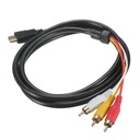 Кабель 024697 HDMI — 3x RCA (тюльпан) 1,5 м