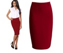 ЮБКА-КАРАНДАШ МИДИ бордового цвета, подкладка 42