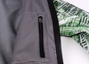 Dámska prechodná softshellová bunda s kapucňou zelená 2057 S Dĺžka k bokom