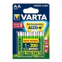 4 аккумулятора VARTA AA R6 емкостью 2600 мАч